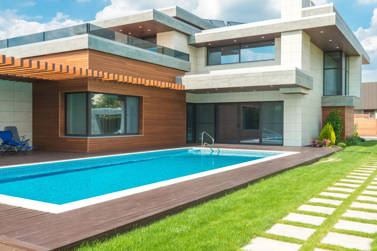 Swimming pool built in Clontarf, NSW